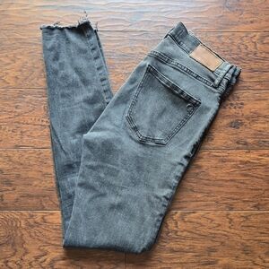 Madewell Gray/Black Denim Skinny Jeans Size 27